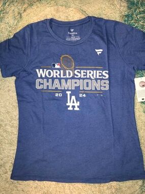 Fanatics LA Dodgers 2024 World Series Champions Blue Tee
